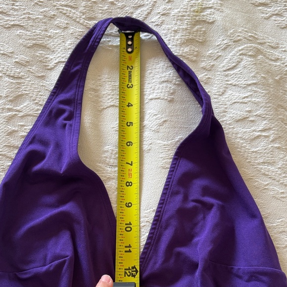 Savage X Fenty Deep Purple Halter Plunge Bodysuit Gently Loved 1X - Picture 10 of 11